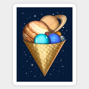 Planetary icecream Sticker